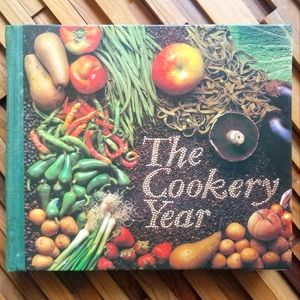 Book Cook Vintage The Cookery Year VTG Cuisine Vegetables Non-fiction HB